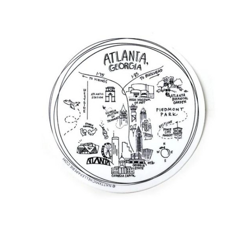 Atlanta Georgia Print - Watercolor